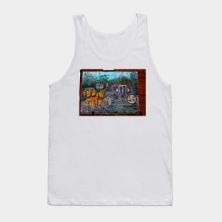 Horse And Carriage Mural Tank Top